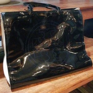 Tory Burch patent leather tote